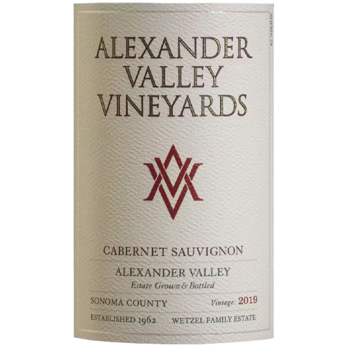 2019 Alexander Valley Vineyards Estate Cabernet Sauvignon 750ML