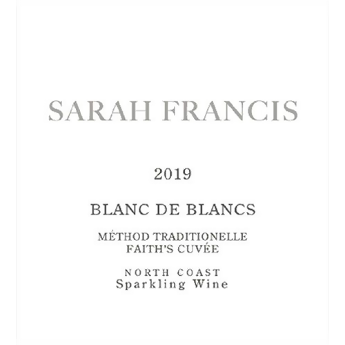 NV Sarah Francis Blanc De Blancs Methode Traditionelle Faith's Cuvee North Coast Sparkling Wine 750ML