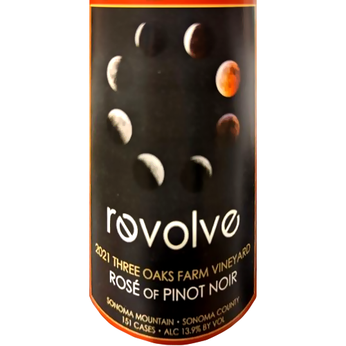 2021 Revolve Three Oaks Farm Vineyard Rosé of Pinot Noir Sonoma Mountain 750ML