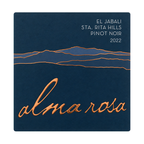 2022 Alma Rosa 'El Jabali' Pinot Noir, Santa Rita Hills 750ML (94 Points - Wine Enthusiast) label