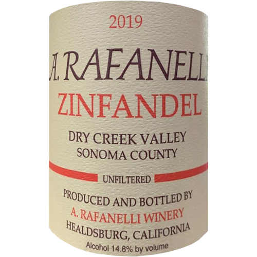 2019 A. Rafanelli Zinfandel 750ML