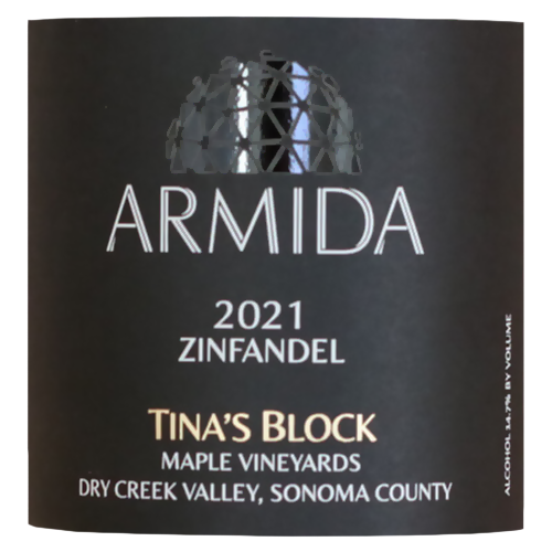 2021 Armida 'Tina's Block' Maple Vineyard Zinfandel 750ML