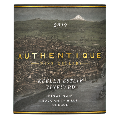 2019 Authentique Wine Cellars Keeler Estate Vineyard Pinot Noir, Eola-Amity Hills, Oregon 750ML label