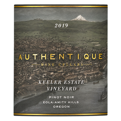 2019 Authentique Wine Cellars Keeler Estate Vineyard Pinot Noir, Eola-Amity Hills, Oregon 750ML label