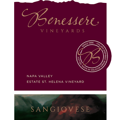 2017 Benessere Vineyards Sangiovese, St. Helena 750ML