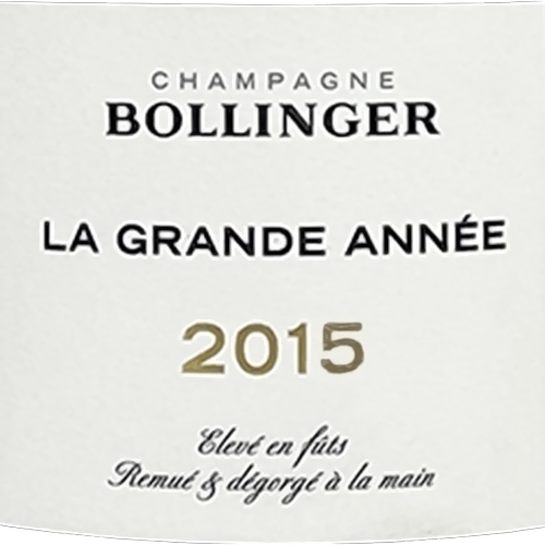 2015 Bollinger La Grande Annee Champagne Brut 1500ML (96 Points - James Suckling, 96 Points - Robert Parker)
