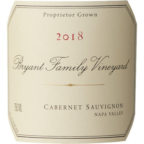 2018 Bryant Family Cabernet Sauvignon, Pritchard Hill 750ML (100 Points - James Suckling; 100 Points - Jeb Dunnuck)