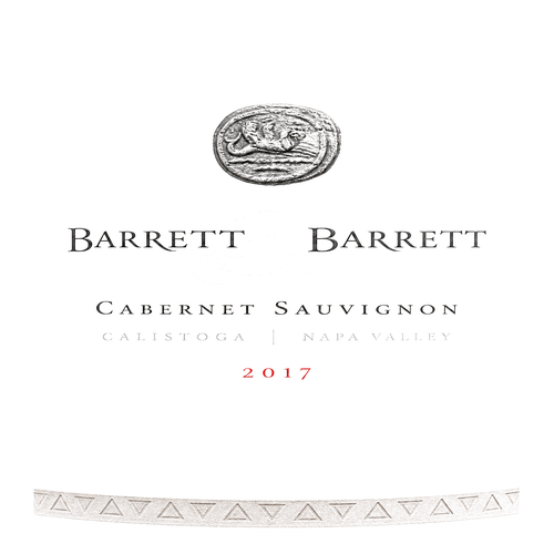2017 Barrett & Barrett Cabernet Sauvignon, Calistoga, Napa Valley 750ML  (94 Points - Vinous, 93 Points - James Suckling) label