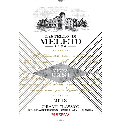 2013 Castello Di Meleto Vigna Casi Chianti Classico Riserva 750ML (Silver Medal, International Wine & Spirits Competition; 93 Points - James Suckling)