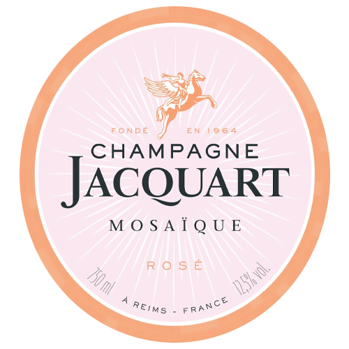 NV Champagne Jacquart Brut Rose 750ML  (92 Points - Decanter)