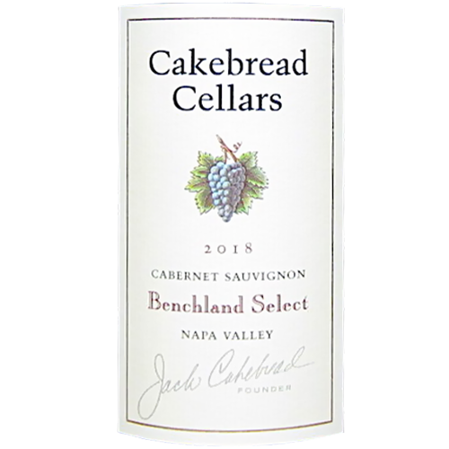 2018 Cakebread Cellars Benchland Select Cabernet Sauvignon 750ML (93 Points - Wine Advocate, 97 Points - Wine Spectator)