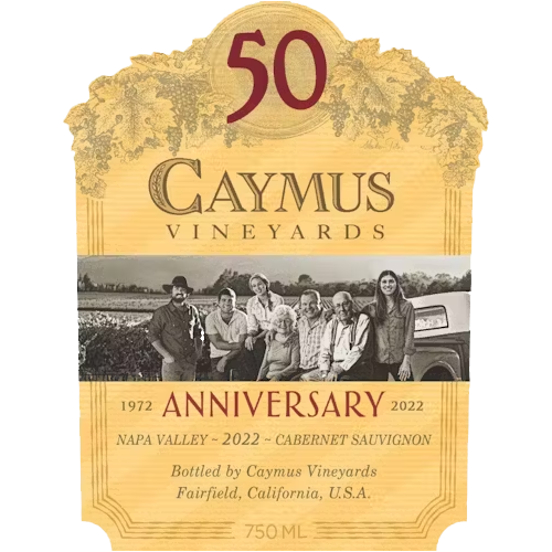 2022 Caymus Vineyards Cabernet Sauvignon 50th Anniversary 1000ML