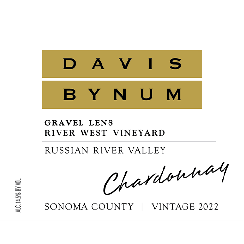 2022 Davis Bynum Chardonnay, Gravel Lens 750ML (92 Points - Wine Enthusiast)