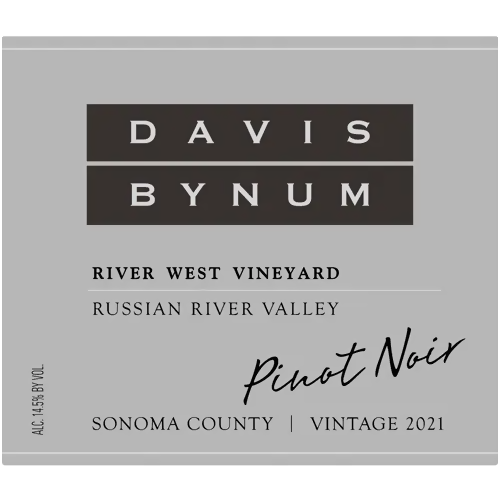 2021 Davis Bynum Pinot Noir, River West Vineyard, Russian River Valley 750ML