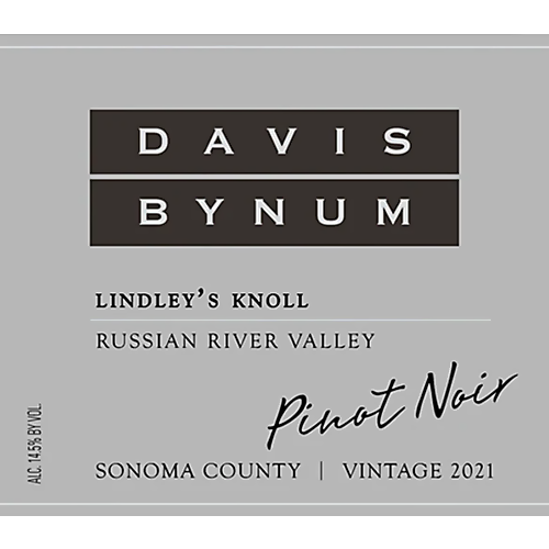 2021 Davis Bynum Pinot Noir, Lindley’s Knoll 750ML