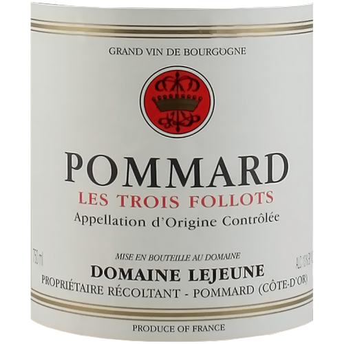2021 Dom Lejeune 'Les Trois Follots' Pommard 750ML