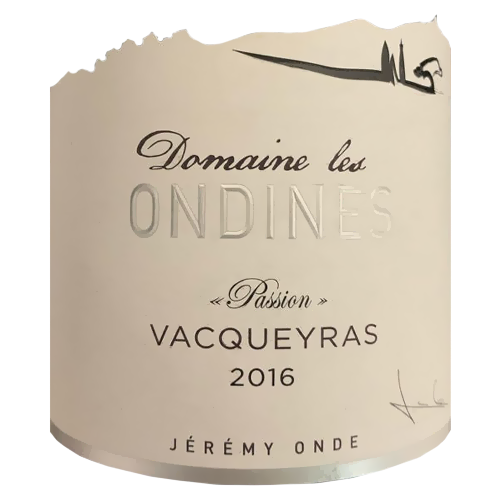 2016 Domaine les Ondines Passion Rouge, Vacqueyras 750ML