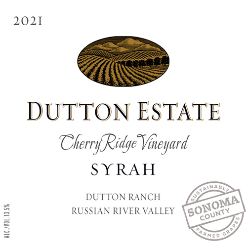 2021 Dutton Estate Cherry Ridge Vineyard Syrah, Russian River Valley 750ML