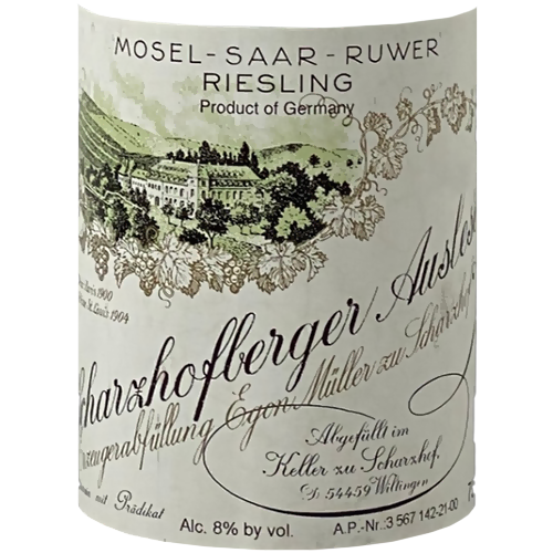 2015 Egon Müller Scharzhofberger Auslese 750ML (97 Points - Wine Advocate)