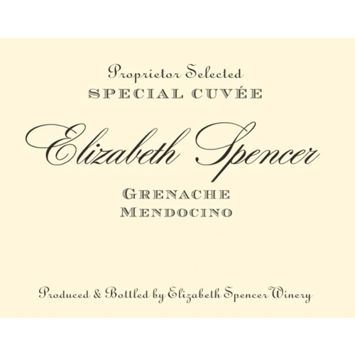 2022 Elizabeth Spencer Mendocino Grenache 750ML