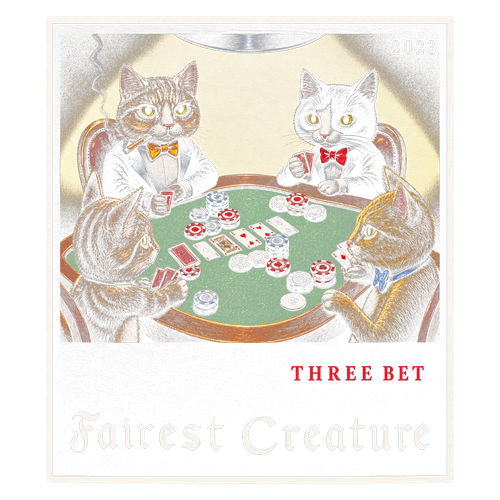 2023 Fairest Creature Three Bet Cabernet Sauvignon, Napa Valley 96 Pts. Jeb Dunnuck 750ML label