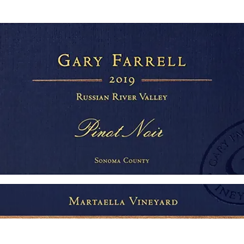 2019 Gary Farrell Martaella Vineyard Pinot Noir 750ML