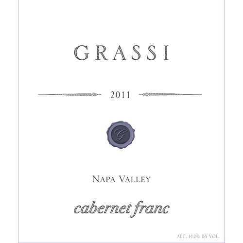 2011 Grassi Cabernet Franc, Napa Valley 750ML