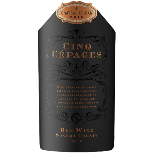 2016 Chateau St. Jean Cinq Cepages Red Wine Sonoma County 750ML
