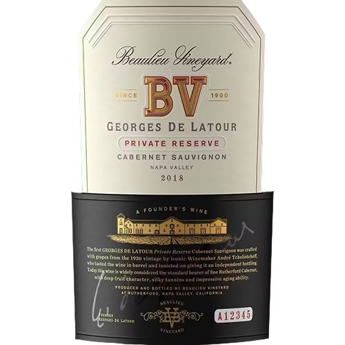 2018 Beaulieu Vineyard Private Reserve Cabernet Sauvignon Napa Valley 750ML