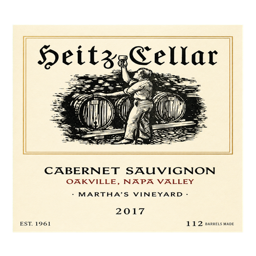 2017 Heitz Cellar Cabernet Sauvignon Martha’s Vineyard, Napa Valley 750ML (95 Pts. Robert Parker) label