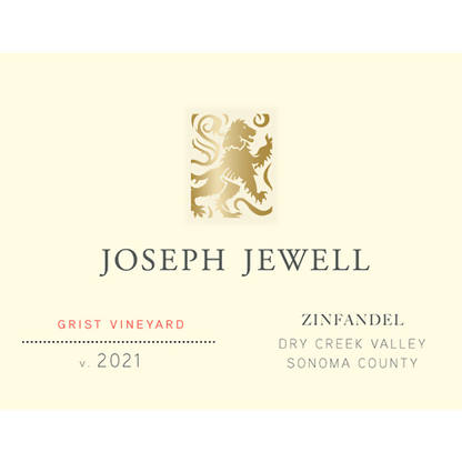 2021 Joseph Jewell Grist Vineyard Zinfandel 750ML (93 Pts. Wine Enthusiast)