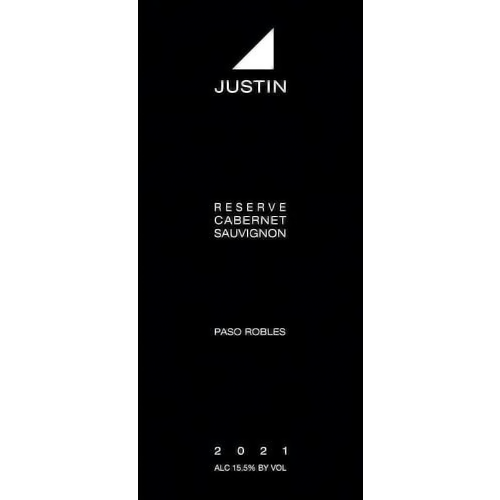 2021 Justin Reserve Cabernet Sauvignon, Paso Robles 750ML