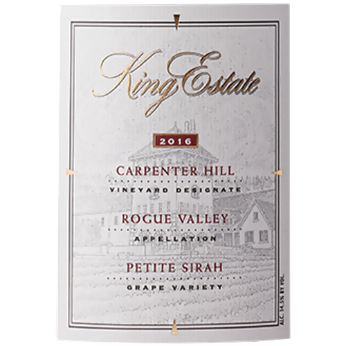 2016 King Estate Carpenter Hill Vineyard Petite Sirah, Rogue Valley 750ML