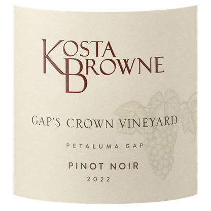 2022 Kosta Browne "Gap's Crown" Sonoma Coast Pinot Noir 750ML (95 Points - James Suckling) label