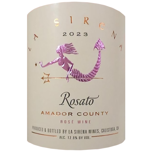 2023 La Sirena Rosato, Amador County 750ML