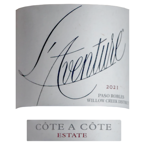 2021 L’Aventure Côte à Côte Rhône Blend, Paso Robles 750ML