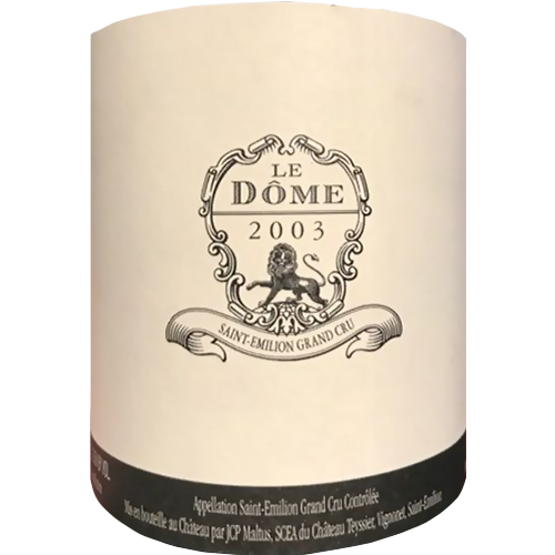 2003 Le Dome Red Bordeaux, Saint Emilion 750ML