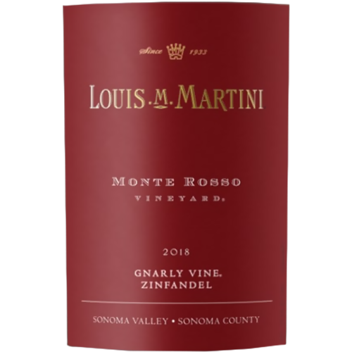 2018 Louis Martini Monte Rosso Vineyard 'Gnarly Vine' Zinfandel Sonoma Valley 750ML