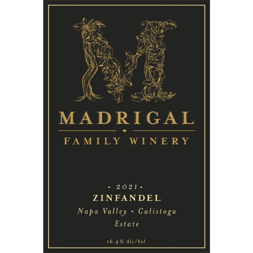 2021 Madrigal Family Winery Zinfandel, Calistoga 750ML