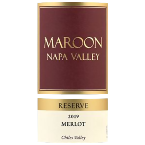 2019 Maroon Reserve Merlot, Chiles Valley Napa 750ML
