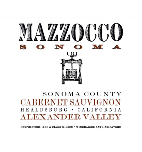 2018 Mazzocco Cabernet Sauvignon Healdsburg - Dry Creek Valley - Sonoma County 750ML
