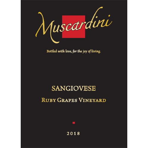 2018 Muscardini Cellars Sangiovese, Central Coast 750ML