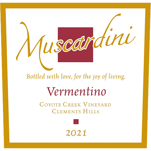 2021 Muscardini Vermentino, Coyote Creek Vineyard 750ML