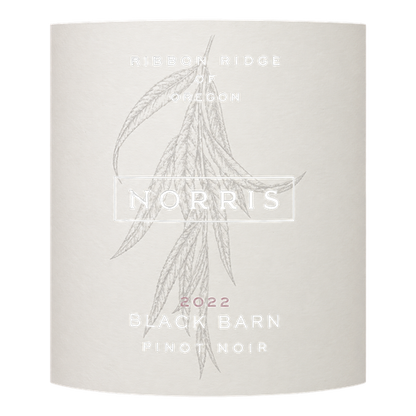 2022 Norris "Black Barn" Pinot Noir, Ribbon Ridge, OR 750ML label
