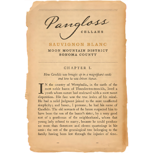2022 Pangloss Sauvignon Blanc, Moon Mountain District 750ML