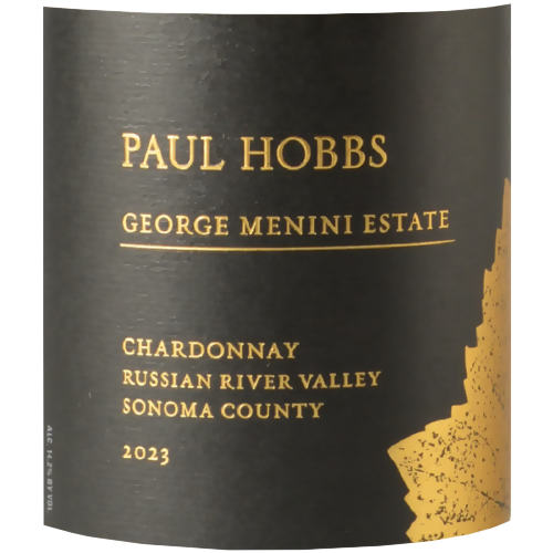 2023 Paul Hobbs Chardonnay, George Menini Estate, Russian River Valley 750ML (97 Points - James Suckling)