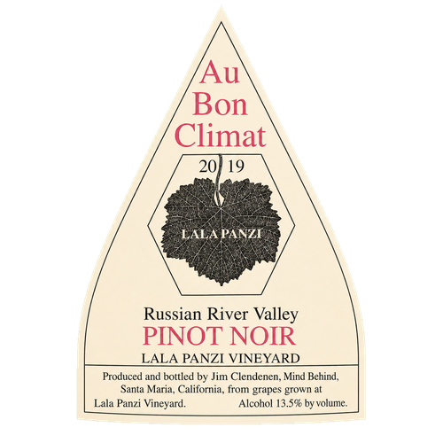2019 Au Bon Climat Lala Panzi Pinot Noir label
