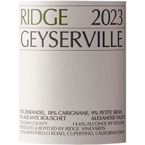 2023 Ridge Geyserville Zinfandel 1500ML