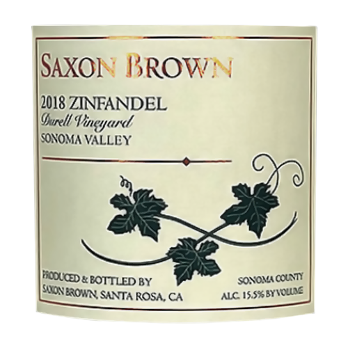 2018 Saxon Brown Zinfandel Durell Vineyards 750ML