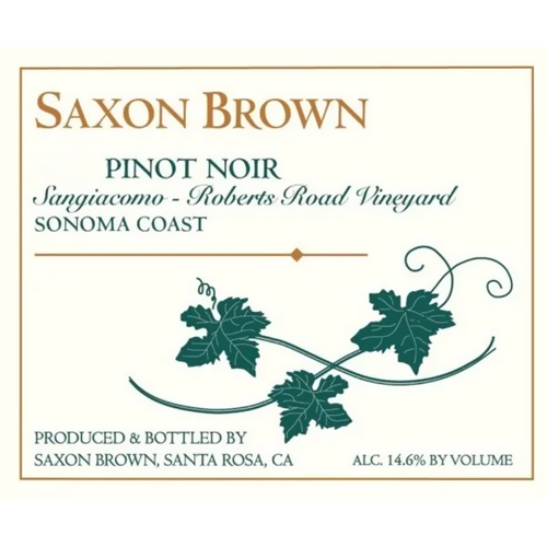 2018 Saxon Brown Pinot Noir Sangiacomo ‚"Roberts Road‚" 750ML